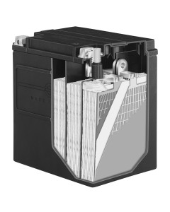Cutaway H-D AGM Battery