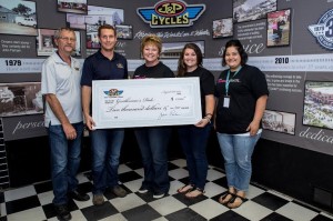 $2,000 check to Gentleman's Ride