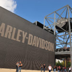 June is jumping at the Harley-Davidson Museum