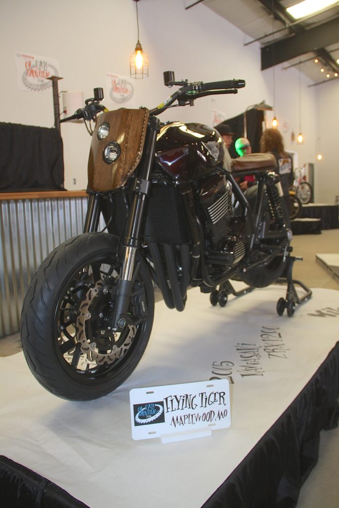 Flying Tiger in nearby Maplewood built a Rebel Yell Bourbon bike for 2017. Look for it and enter to win it before it rolls onto the Buffalo Chip's main stage during the 2017 Sturgis Rally.