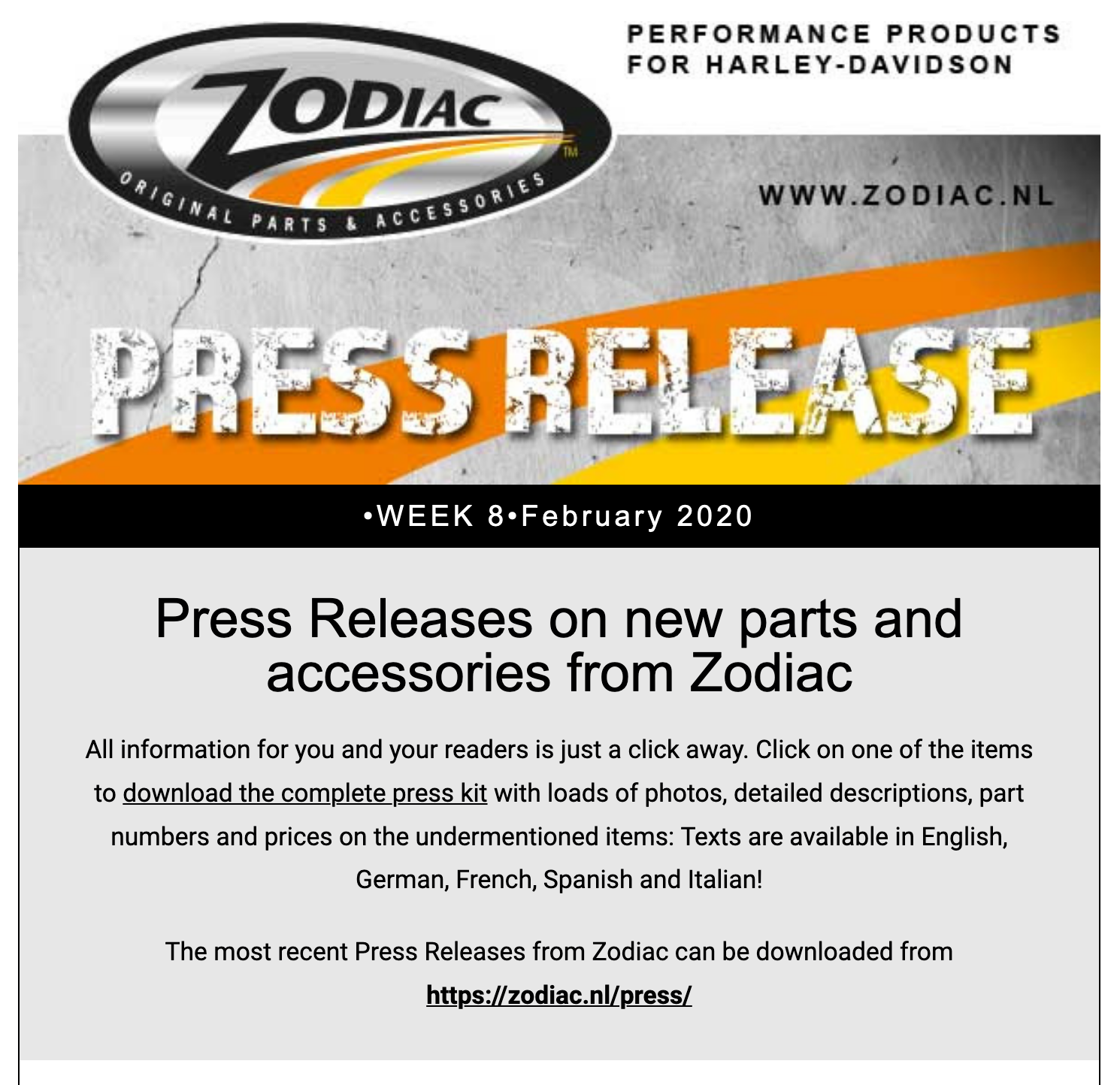 New Parts And Accessories From Zodiac