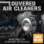 Lowbrow Louvered Air Cleaners for Sportster, Dyna & Big Twin 🇺🇸
