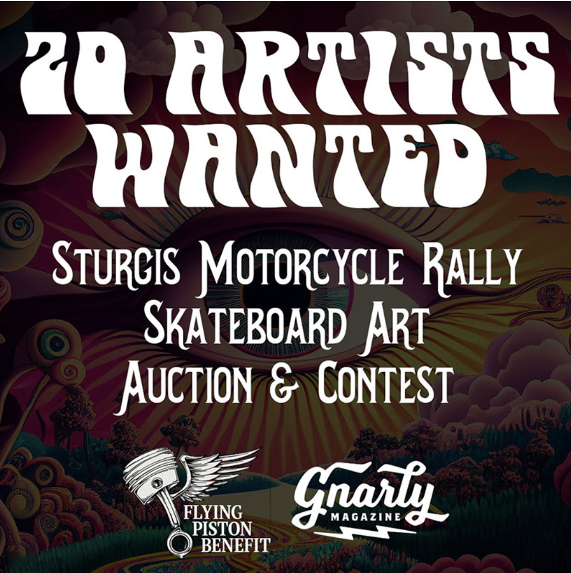 Art On Deck Charity Auction and Contest, Flying Piston Benefit, Sturgis  Rally 2024. - Iron Trader News