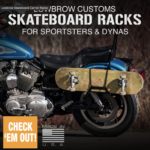 Lowbrow Skateboard Carrier Racks for your Moto! 🛹